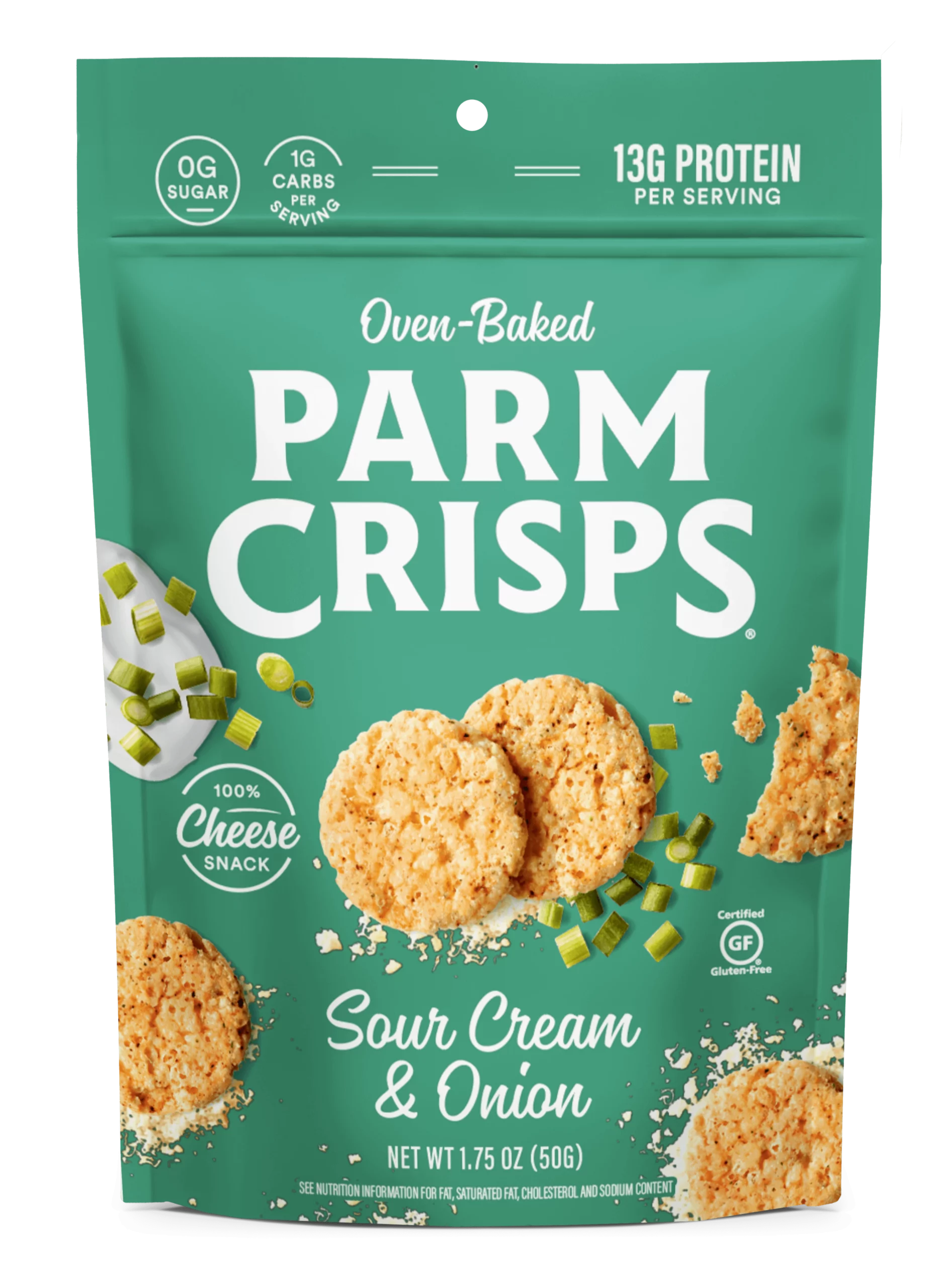 ParmCrisps Sour Cream & Onion 1.75 oz front